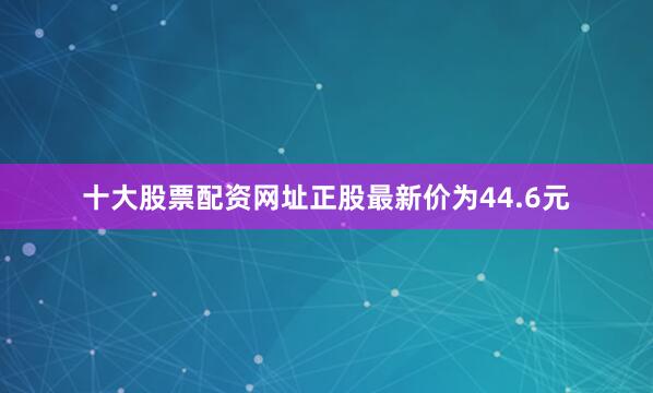 十大股票配资网址正股最新价为44.6元